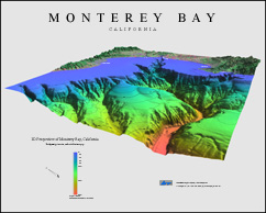 3D Perspectives of Monterey Bay