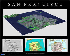 3D Perspectives of San Franciso